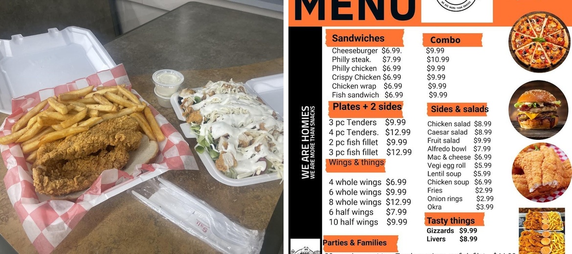 Homies Menu